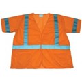 1292-O Mesh Class 3 Orange Reflective Safety Vest